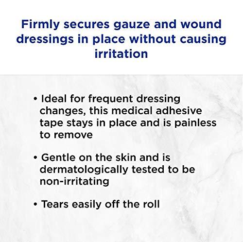 Band-Aid Band-Aid Brand First Aid Hurt-Free Medical Adhesive Paper Tape for Wound Dressings, 1 in by 10 yd