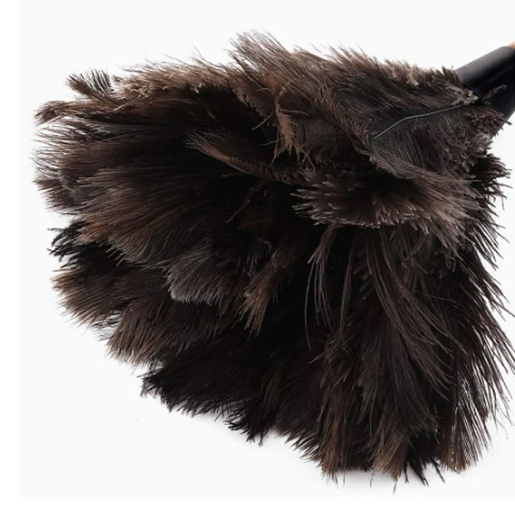 Roexboz Roexboz Feather Duster Washable Soft Duster Antistatic Animal Feather Brush Natural Ostrich Feathers with Long Wooden Handle Feather Duster for House car