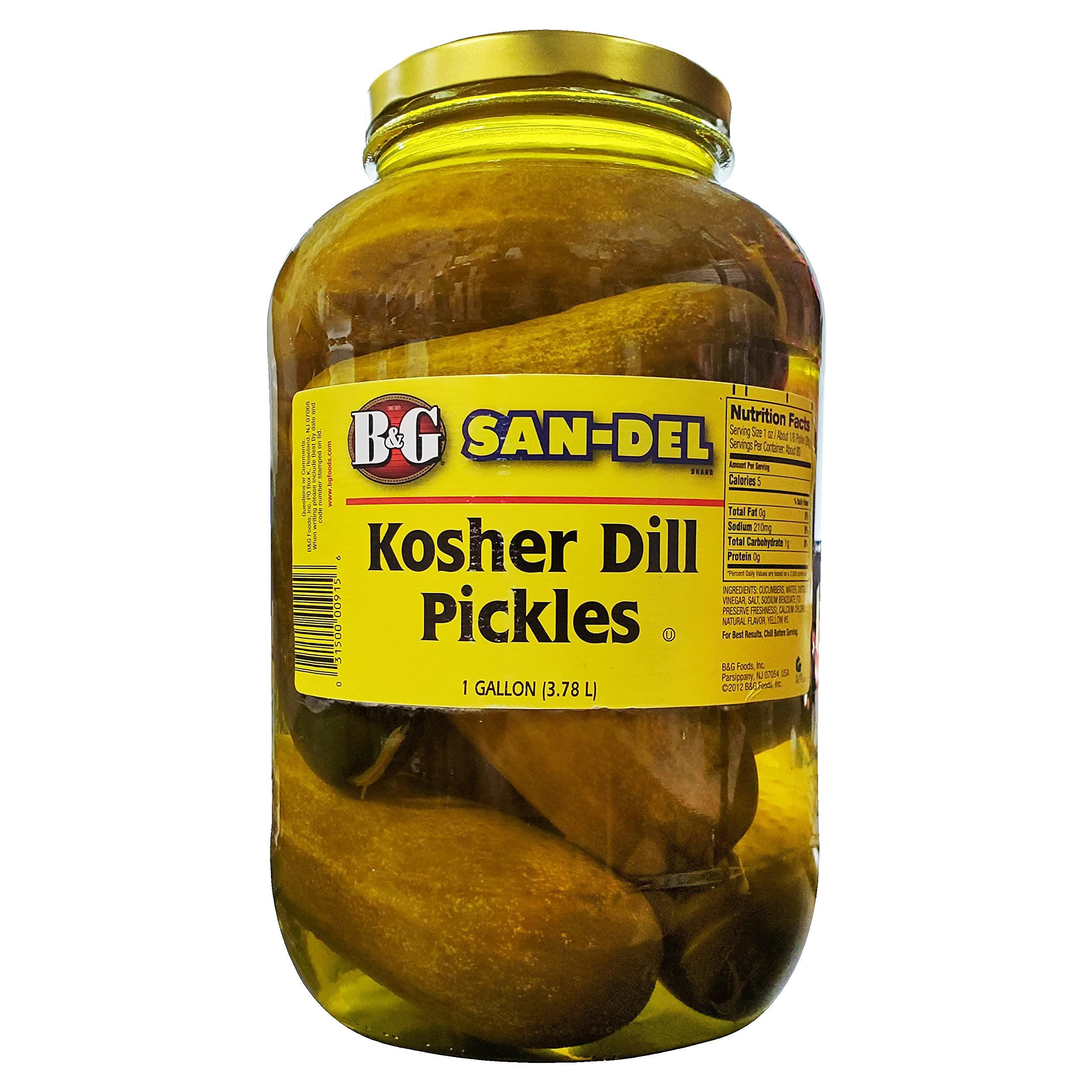 B& B&G San-Del Kosher Dill Pickles, 1 Gallon