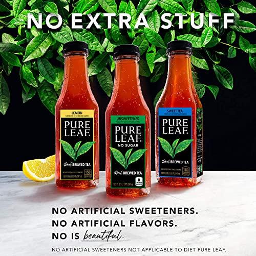 Pure Leaf Pure Leaf Iced Tea, Sweetened Lemon, Real Brewed Tea, 18.5 Fl Oz Bottles (Pack of 12)