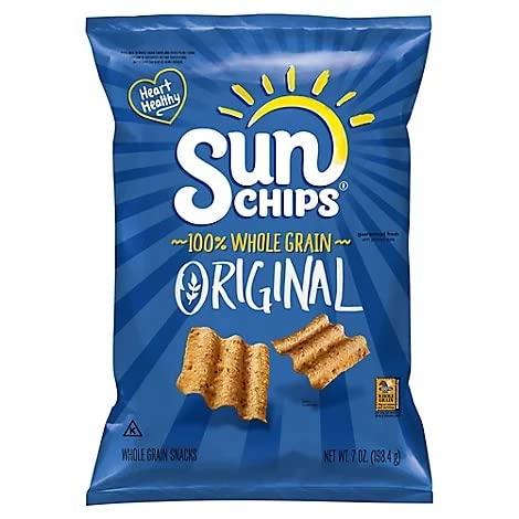 Sun Chips Sunchips Multigrain Snacks, Original Bag, 7 Ounce - 6 Pack