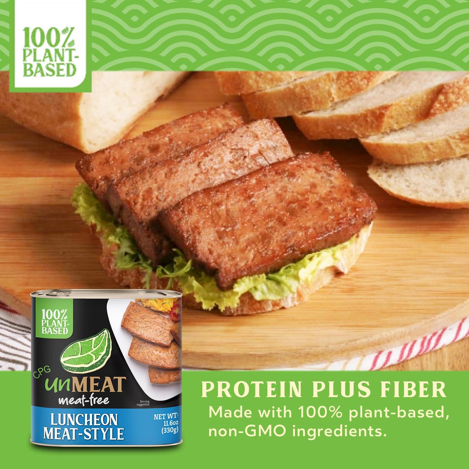 Unmeat unMEAT Plant Based Meat | Easy to Prepare Plant Based Protein | Vegan Meat with Less Calories, Luncheon Meat Style, 11.6 Oz (Pack of 1)