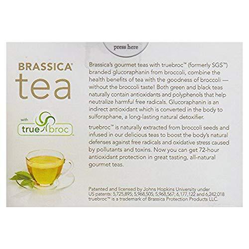 Brassica Tea Brassica Decaffeinated Green Tea with Trubroc, Orange Decaf, 16 Tea Bags