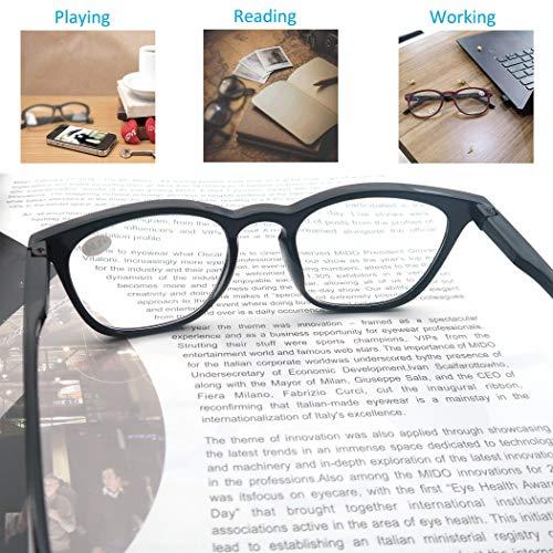 HAPJOYS HAPJOYS Reading Glasses Women Men Stylish Readers 4.0 Lightweight Frame Glasses for Reading 3 Pack Black/Tortoise/Clear