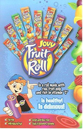 Jovy 0.75oz Jovy Fruit Roll Snack, Strawberry (8 Packets Per Order)