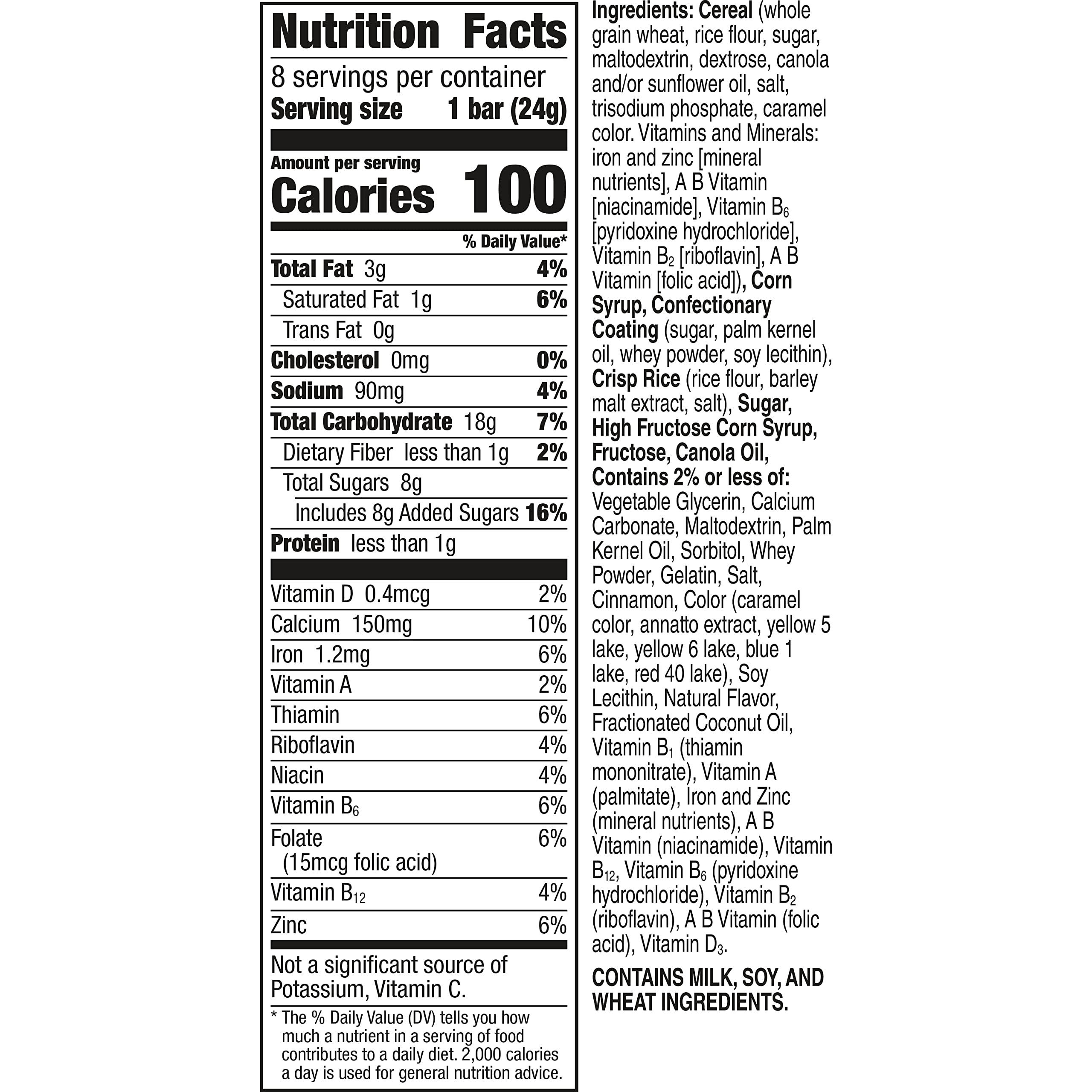 Cinnamon Toast Crunch Cinnamon Toast Crunch Breakfast Cereal Treat Bars, Snack Bars, 8 ct (Pack of 5)