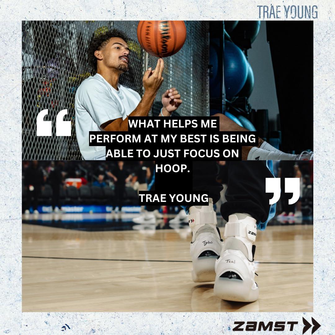 Zamst Zamst A2-DX Sports Ankle Brace with Protective Guards For High Ankle Sprains and Chronic Ankle Instability-for Basketball, Volleyball, Lacrosse, Football-Black, Left Large