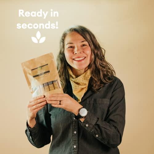 Cusa Tea Cusa Tea & Coffee | Premium Instant Vanilla Dark Roast | Rainforest Alliance Certified Arabica Beans | Hot or Cold Brew Drink Mix Packets (30 Single Servings)