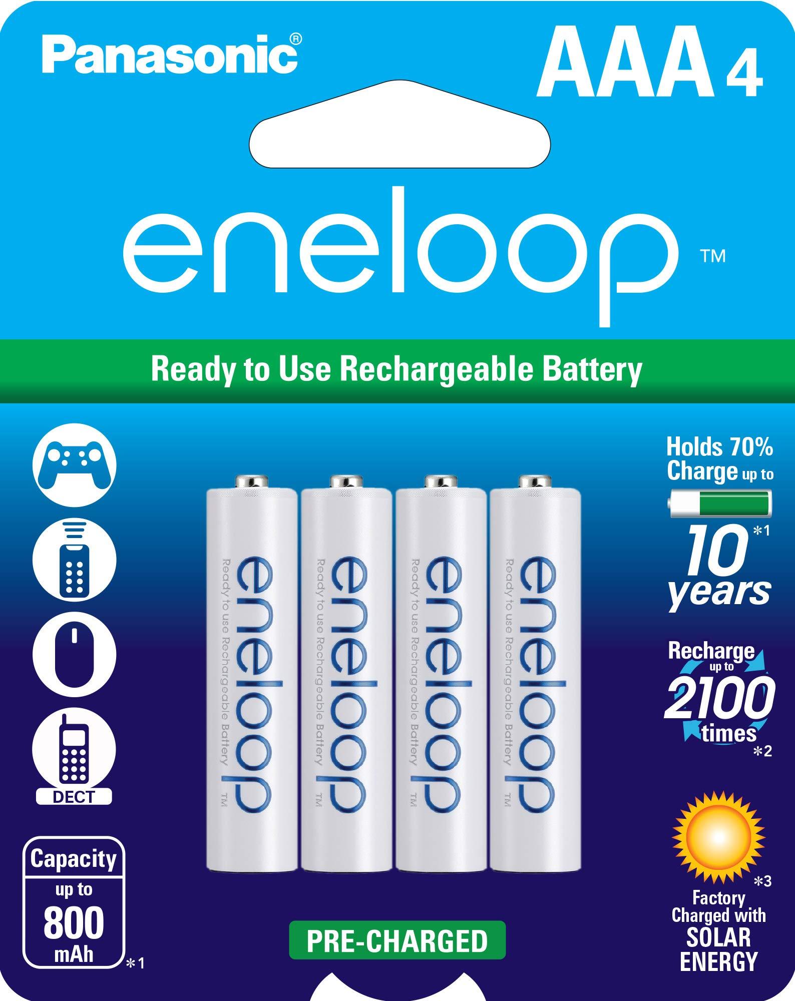 Eneloop Panasonic eneloop Power Pack with Advanced Charger + 4 AAA Batteries