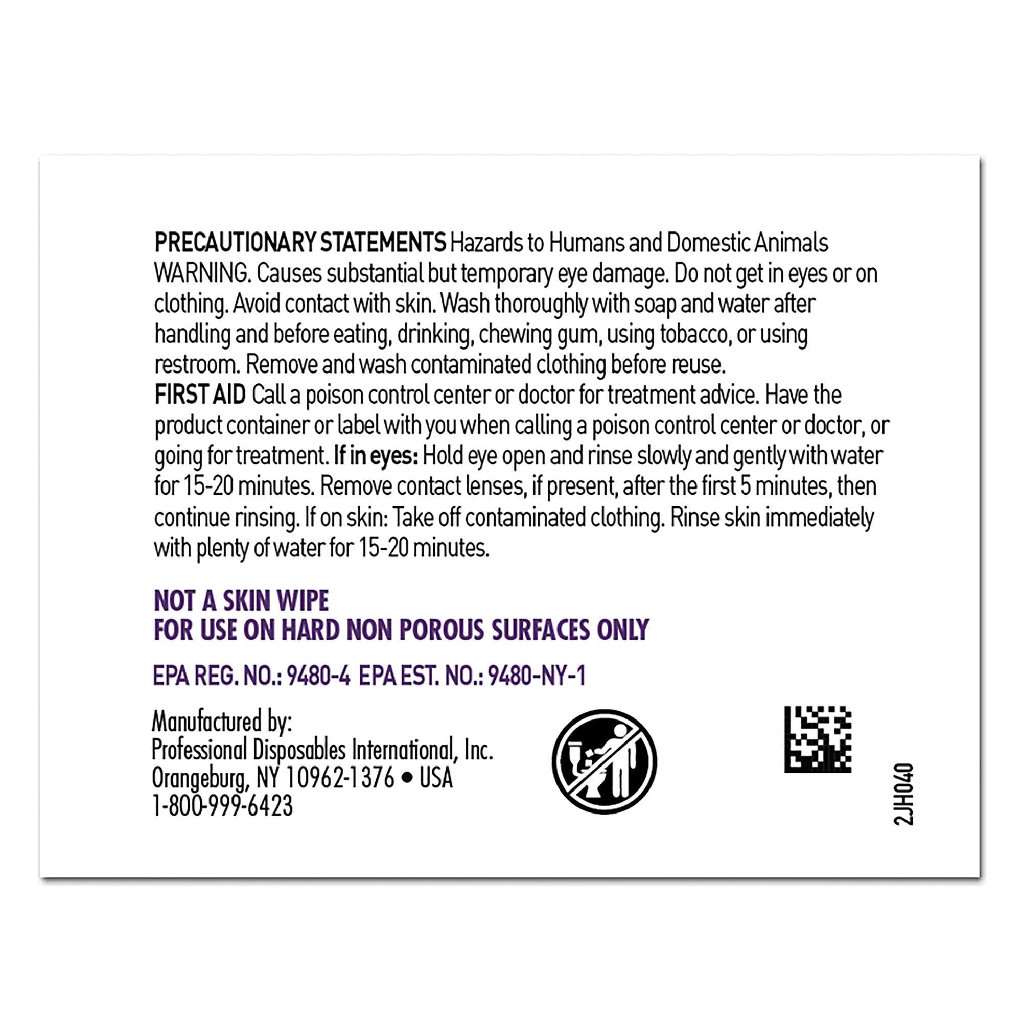 SANI CLOTH Germicidal Disposable Cloth Wipes, Large Wipes, 5\"x8\", 50 Individually Wrapped