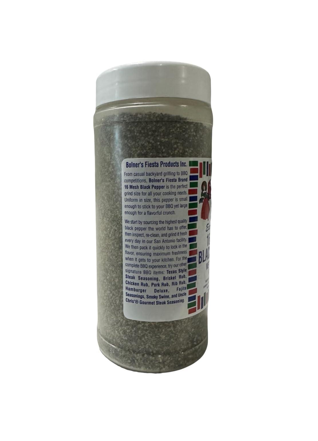 Bolner\'s Fiesta Bolner\'s Fiesta 16 Mesh Black Pepper 8 oz