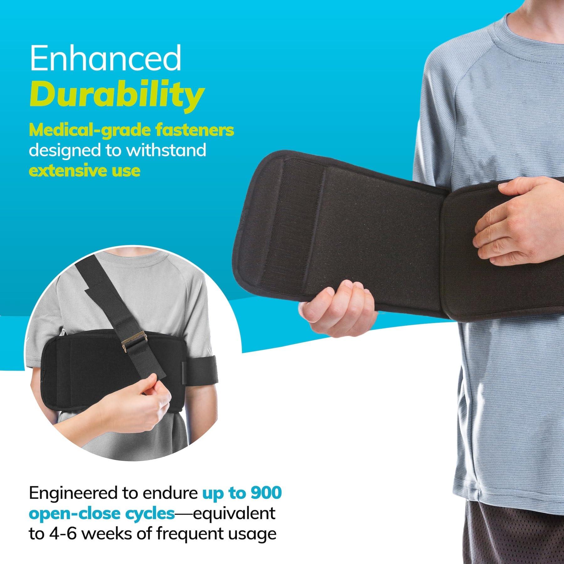 BraceAbility BraceAbility Pediatric Shoulder Immobilizer | Child Size Arm Sling Stabilizer for Broken Collarbone & Shoulder Injuries - Fits Toddlers, Kids, Youth & Teens (20" - 30" Chest Circumference)