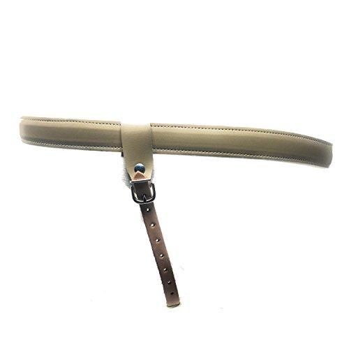 Truform Hernia Truss, Single Spring, Scrotal Pad Compression, Leather, 32 inch Hip (Right)