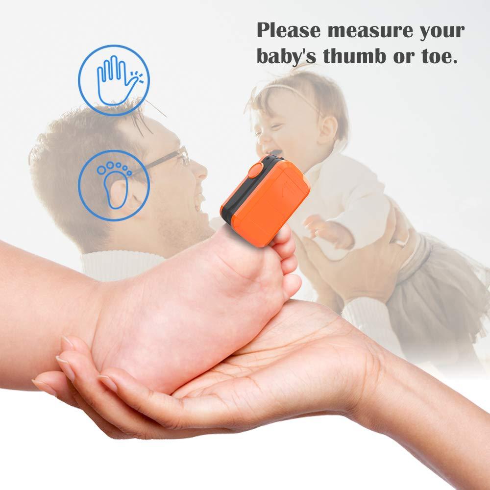 Amemo Pulse Oximeter,OLED Display Oxygen Monitor Fingertip,Blood Oxygen Saturation Monitor(SpO2) with Carrying Case,Silicone Cover (Orange)