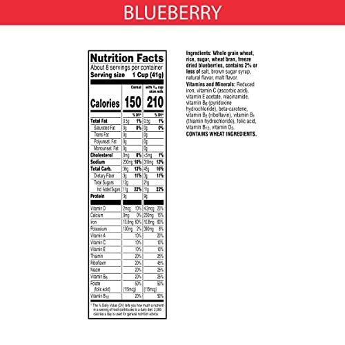 Special K Special K Breakfast Cereal, 11 Vitamins and Minerals, Made with Real Blueberries, Blueberry, 11.6oz Box (1 Box)