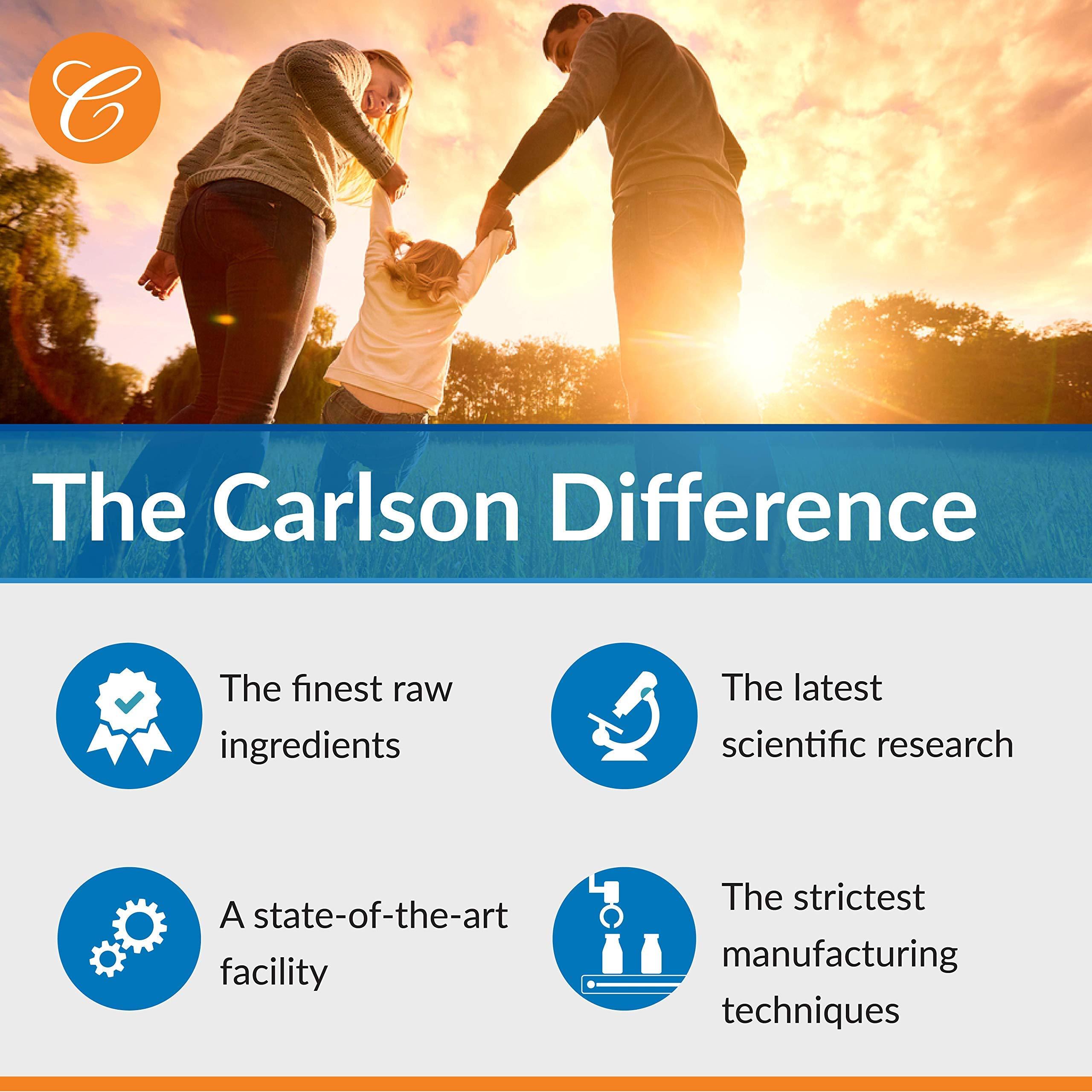 Carlson Carlson - Chelated Copper, 5 mg, Superior Absorption, Cardiovascular Health, Nerve Function & Immune Support, 100 Tablets