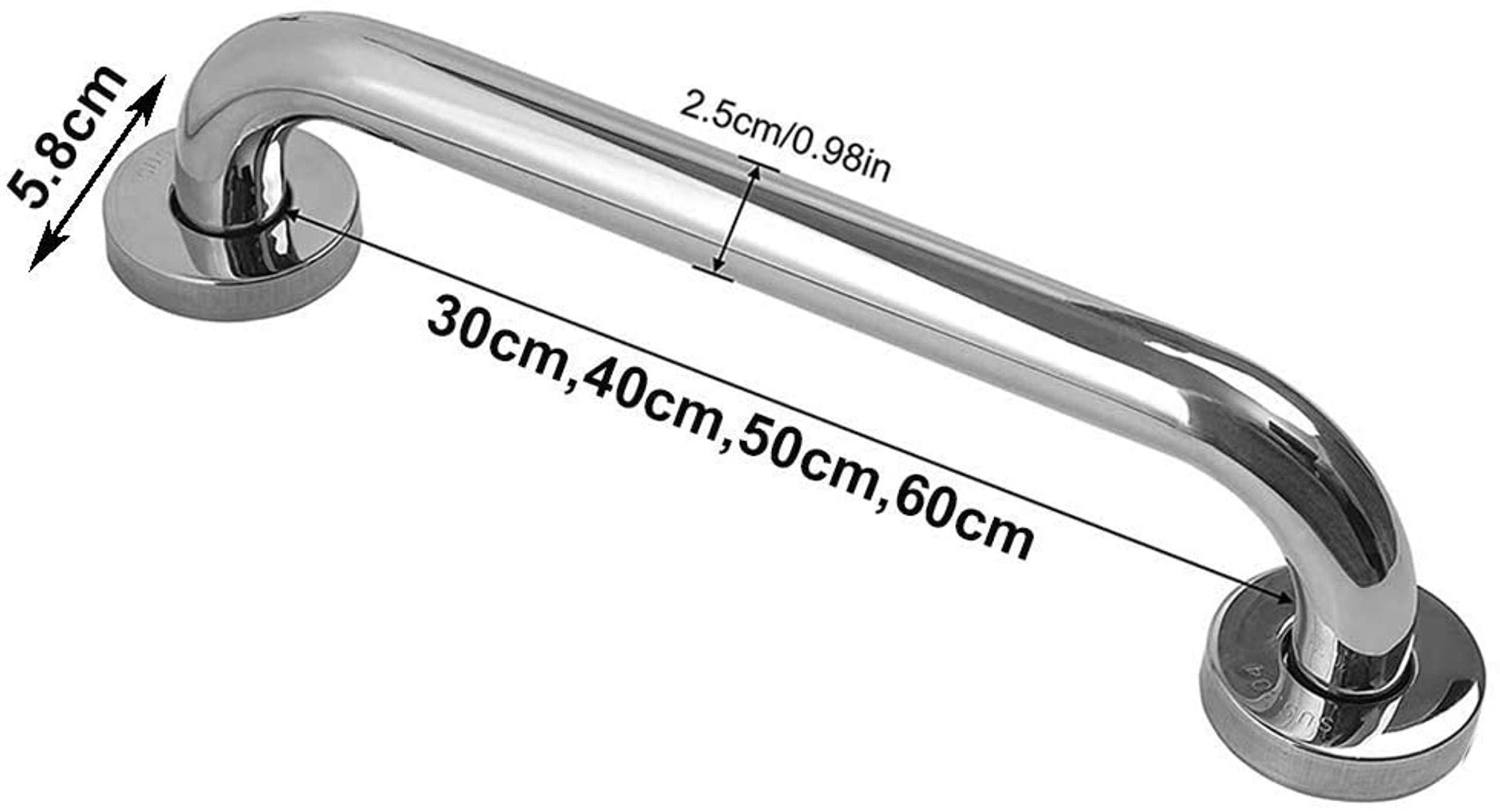 HongLianRiven Bath Handle Towel Rail Grab Rail Bathroom Handrail Showers Walls Balance Bar,Shower Grab Bar, Safety Hand Rail Bar Handicap Bath Tub Wall Concealed (Size : 50cm)