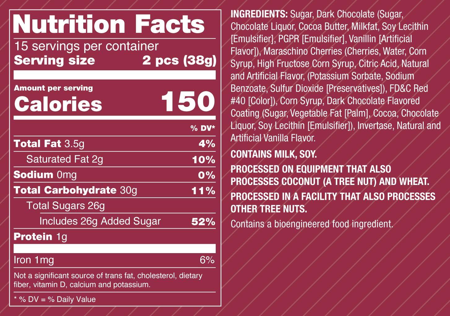 Queen Anne Queen Anne Dark Chocolate Covered Cordial Cherries | 19.8 Ounces | 30 Piece Gift Box | Whole Cherry Sweet Creamy Fruity Flavor