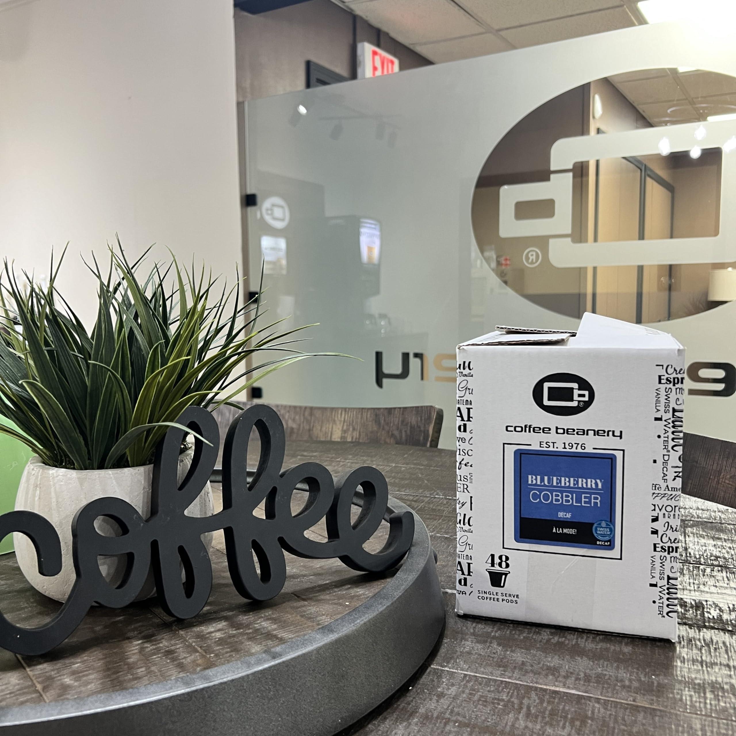 Coffee Beanery Blueberry Cobbler Decaf Coffee Pods by Coffee Beanery | 48ct Bulk Flavored Decaf Coffee Pods Medium Roast Coffee Pods| 100% Specialty Arabica Coffee| Gourmet Coffee Pods