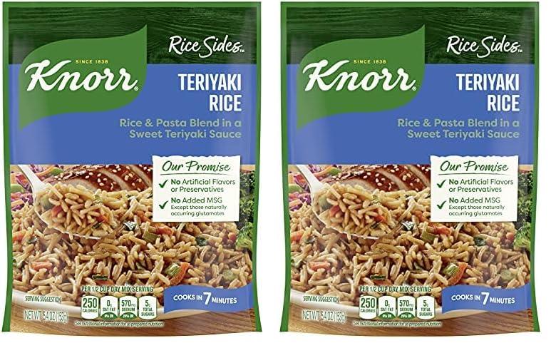 Knorr Knorr Rice Sides For a Tasty Rice Side Dish Teriyaki No Artificial Flavors, No Preservatives, No Added MSG 5.4 oz (Pack of 2)