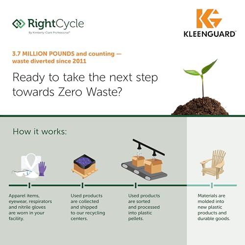 KLEENGUARD Kleenguard G10 2Pro Blue Nitrile Gloves (54423), 6 Mil, Ambidextrous, Touchscreen Compatible, L (100 Gloves/Box)