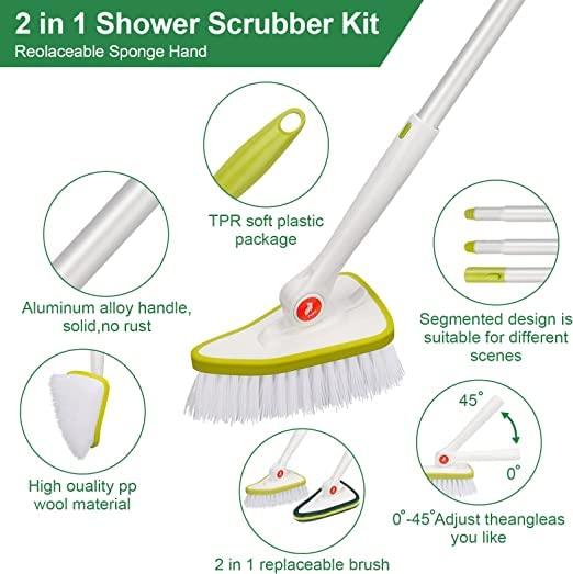 Generic Extendable Long Handle Scrub Cleaning Brush
