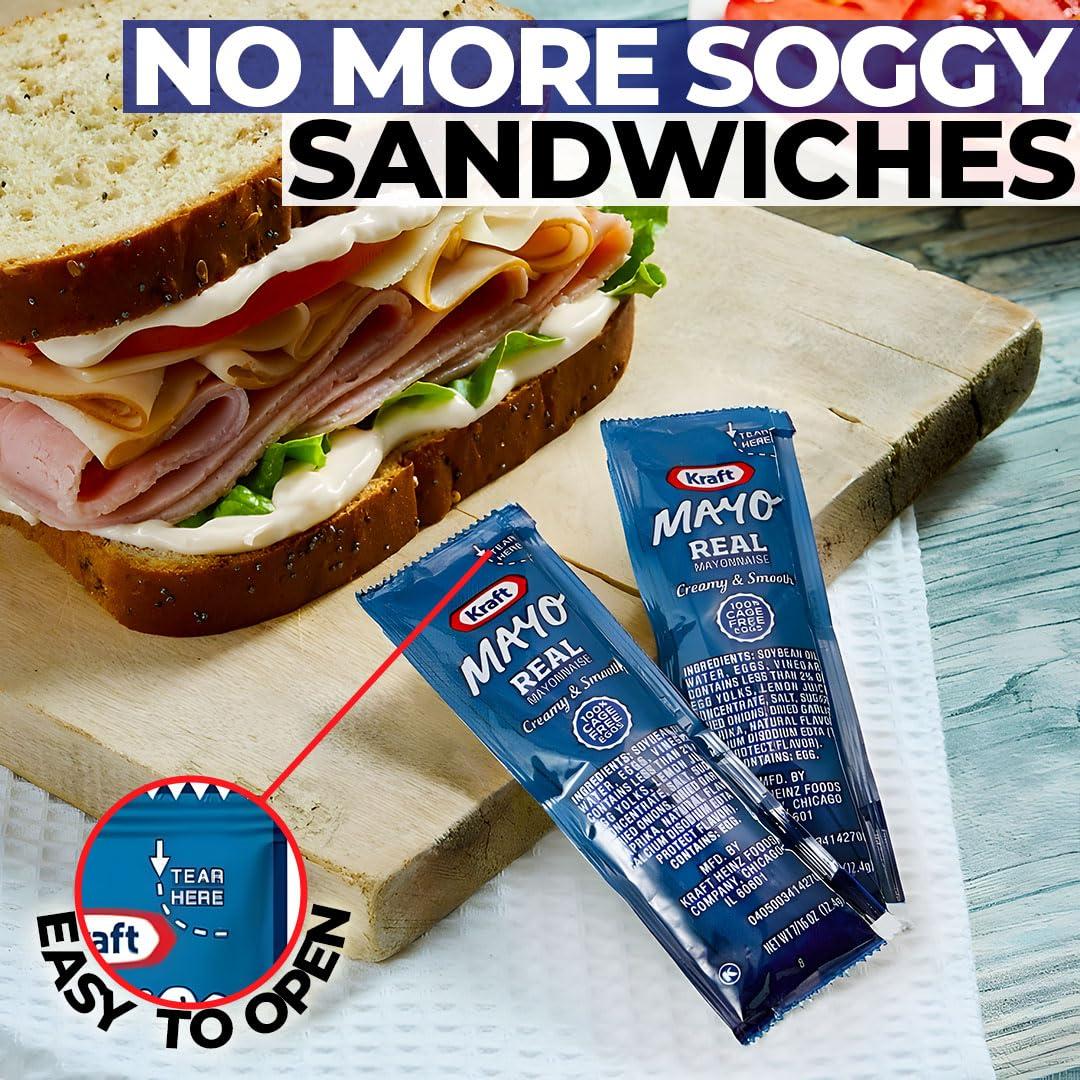 Velvet Nook Individual Condiment Packets Variety Pack 150-Count - 50 Packs of Each: Ketchup Packets, Mayo Packets and Mustard Packets Single Serve - Perfect Mini Travel Condiments for BBQ, Picnic, Events