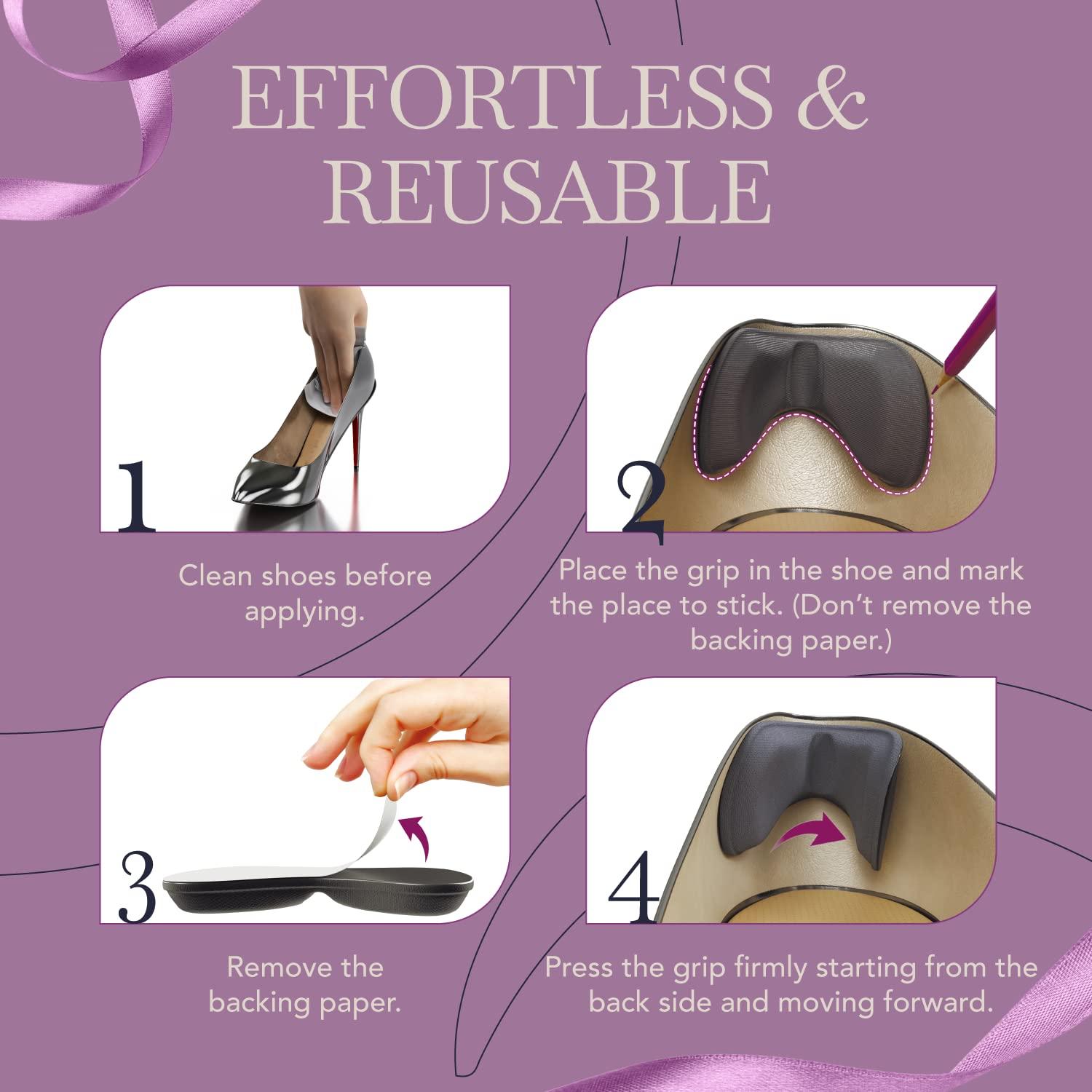 Ballotte Ballotte Heel Grips for Womens Shoes - Heel Protector for Shoes, Shoe Inserts for Women Heels - Heel Cushion for Shoes That are Too Big, High Heel Cushion Inserts Women (Heel Grips 12 Pack Multicolor)