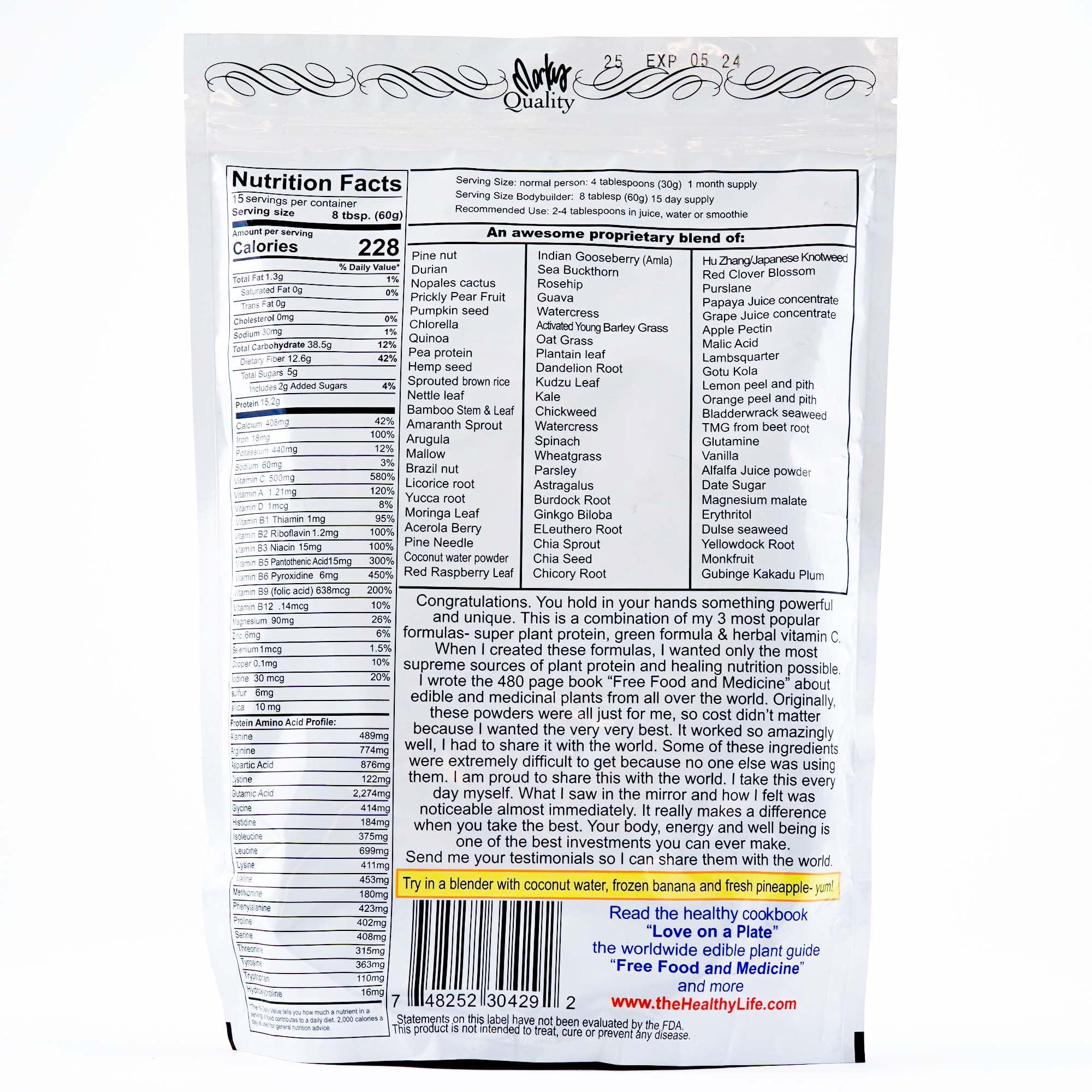 Wild Force Wild Force GreenPro-C (Pre-Mixed Greens, Protein, and Vitamin C Powder)