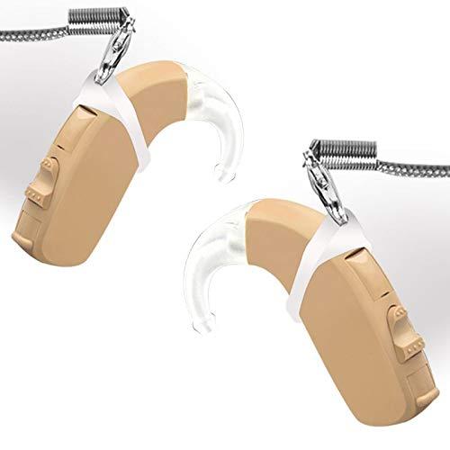 CLIP (Watermelon Red 2#) BTE Hearing Aids Clip Safty Protection Accessory w/Replaceable Silicone Loop