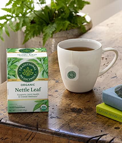 Traditional Medicinals Traditional Medicinals Organic Nettle Leaf Herbal Tea, Supports Joint Health & Overall Wellness, (Pack of 3) - 48 Tea Bags Total