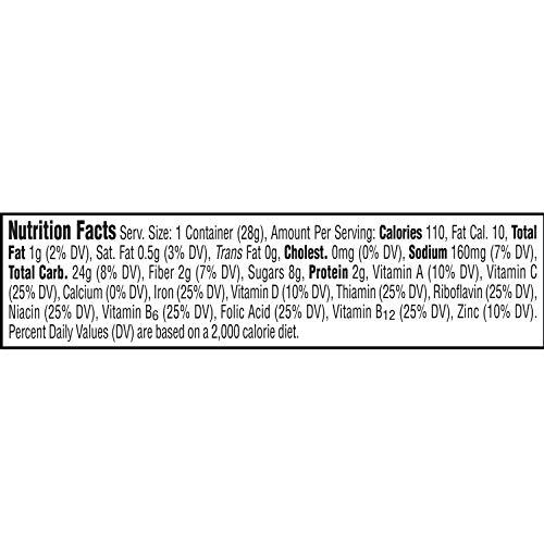 Apple Jacks Kellogg's Apple Jacks Reduced Sugar Cereal Bowl, 1 Ounce (Pack of 96)