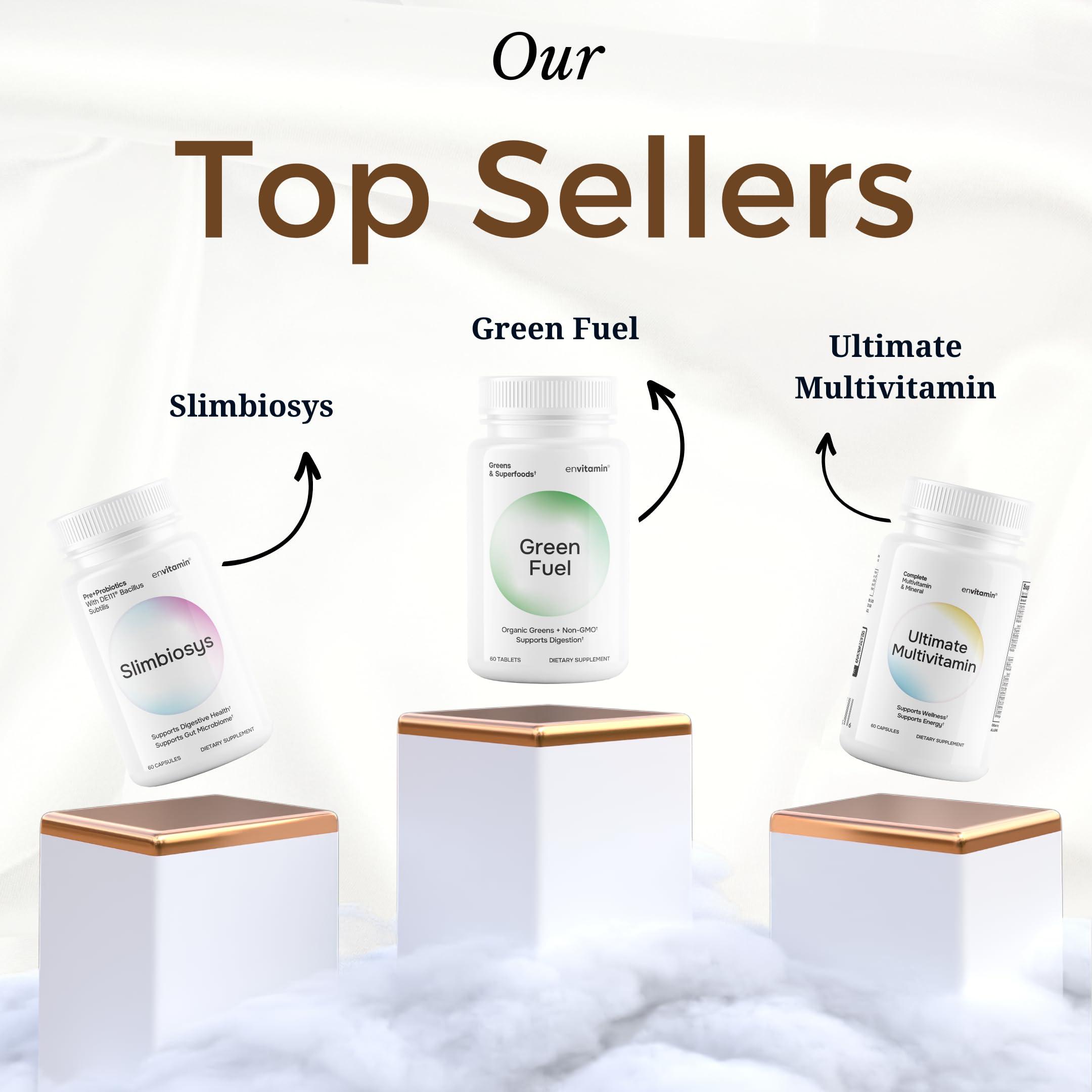 envitamin envitamin Slimbiosys Ultra Probiotic Capsule - Pre & Probiotics for Women & Men - Support Your Microbiome