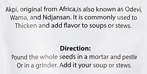 KOPABANA KOPABANA Organic Akpi Seeds | Djansang Spice | Odevi | Wama | 4oz