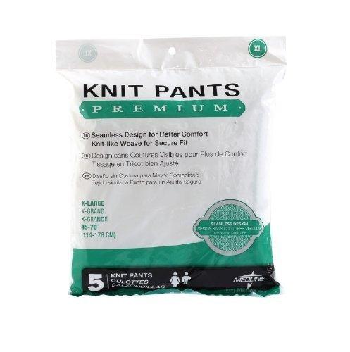 Med Industries Premium Knit Pants (PANT, INCONTINENT, PREMIUM, 50"-75",2XL) 5 Each/Bag