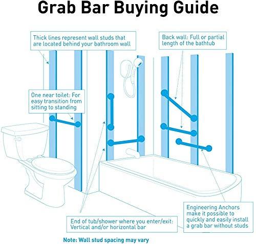 700BRASS 700Brass 24-Inch Grab Bar Safety Handrail, Polished Gold, Heavy-Duty Construction Armrest, Bathroom Shower Bathtub Support for Hotel/Motel/Home