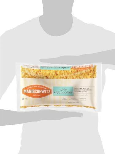 Manischewitz Manischewitz Traditional Extra Wide Egg Noodles 12oz (3 Pack), Homestyle Taste & Texture, Premium Enriched, Low Sodium, No Preservatives