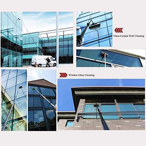 CHUNTIANMEI CHUNTIANMEI Water Fed Pole Kit,Water Fed Telescopic Brush with 20m Hose,Window and Solar Panel Cleaning Pole Telescopic Brush,Professional Washing Equipment Tool Solution,Brushhead55cm-5.4m/18FT