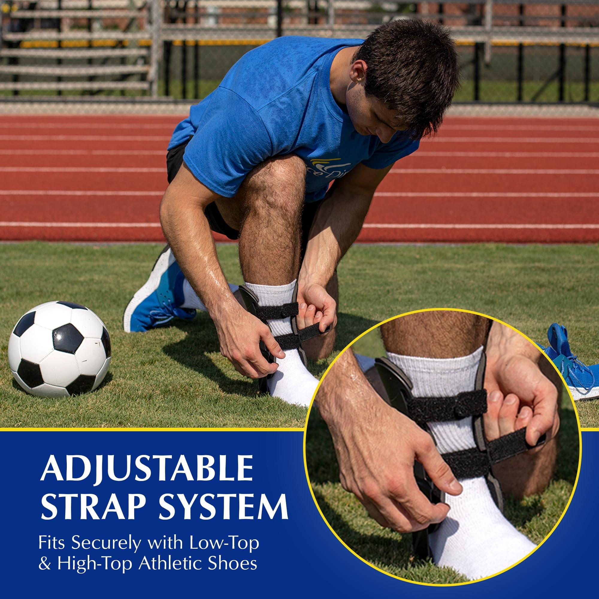Brace Direct Brace Direct Semi-Rigid Active Ankle Brace Stabilizer for Sprain Support and Protection for Volleyball, Basketball, Football and more - Men and Women