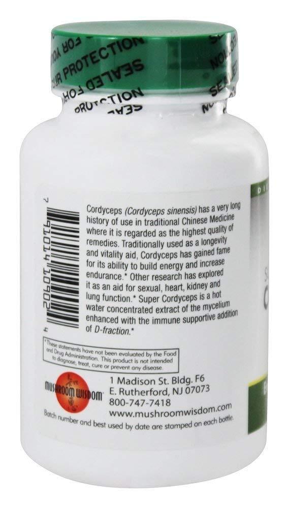 Mushroom Wisdom Mushroom Wisdom Super Cordyceps, 120 Vegetarian Tablets