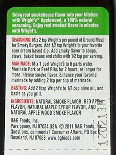 Wrights WRIGHT'S All Natural Applewood Liquid Smoke - 3.5 Oz (3-Pack)
