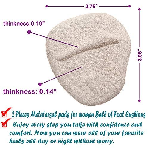 POTIPO High Heel Pads | Gel Metatarsal pads for women Ball of Foot Cushions, Heel Grips, Gel Metatarsal Pads, High Heel Gel Inserts | All Day Pain Relief and Comfort One Size Fits Shoe Inserts (8 Pieces)