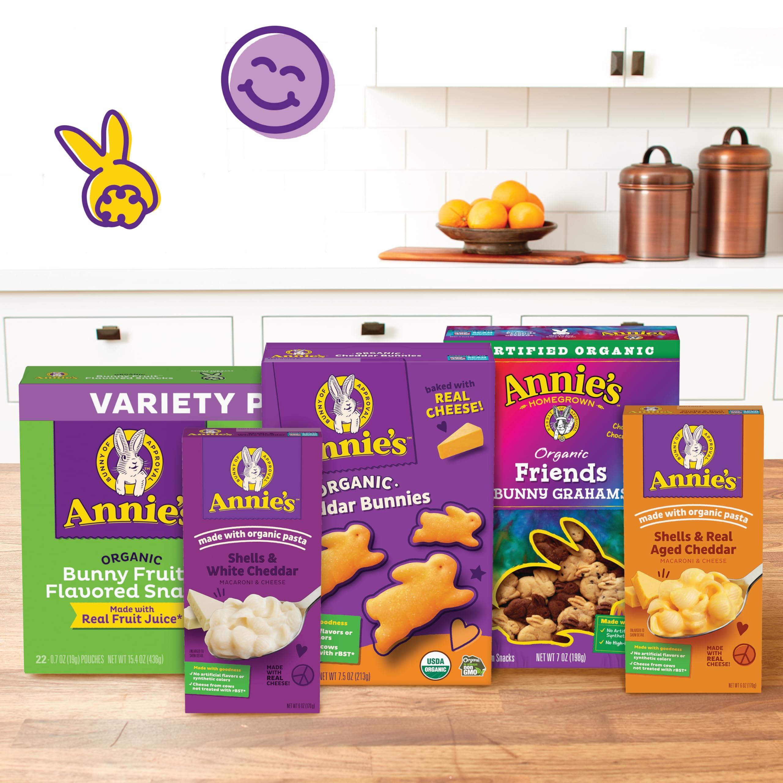 Annie's Annie\'s White Cheddar Shells Macaroni and Cheese with Organic Pasta, 6 oz (Pack of 12)