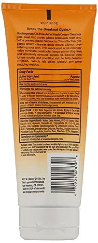 Neutrogena Neutrogena Acne Wash Cream Cleanser 6.7 Ounce (200ml) (Pack of 2)