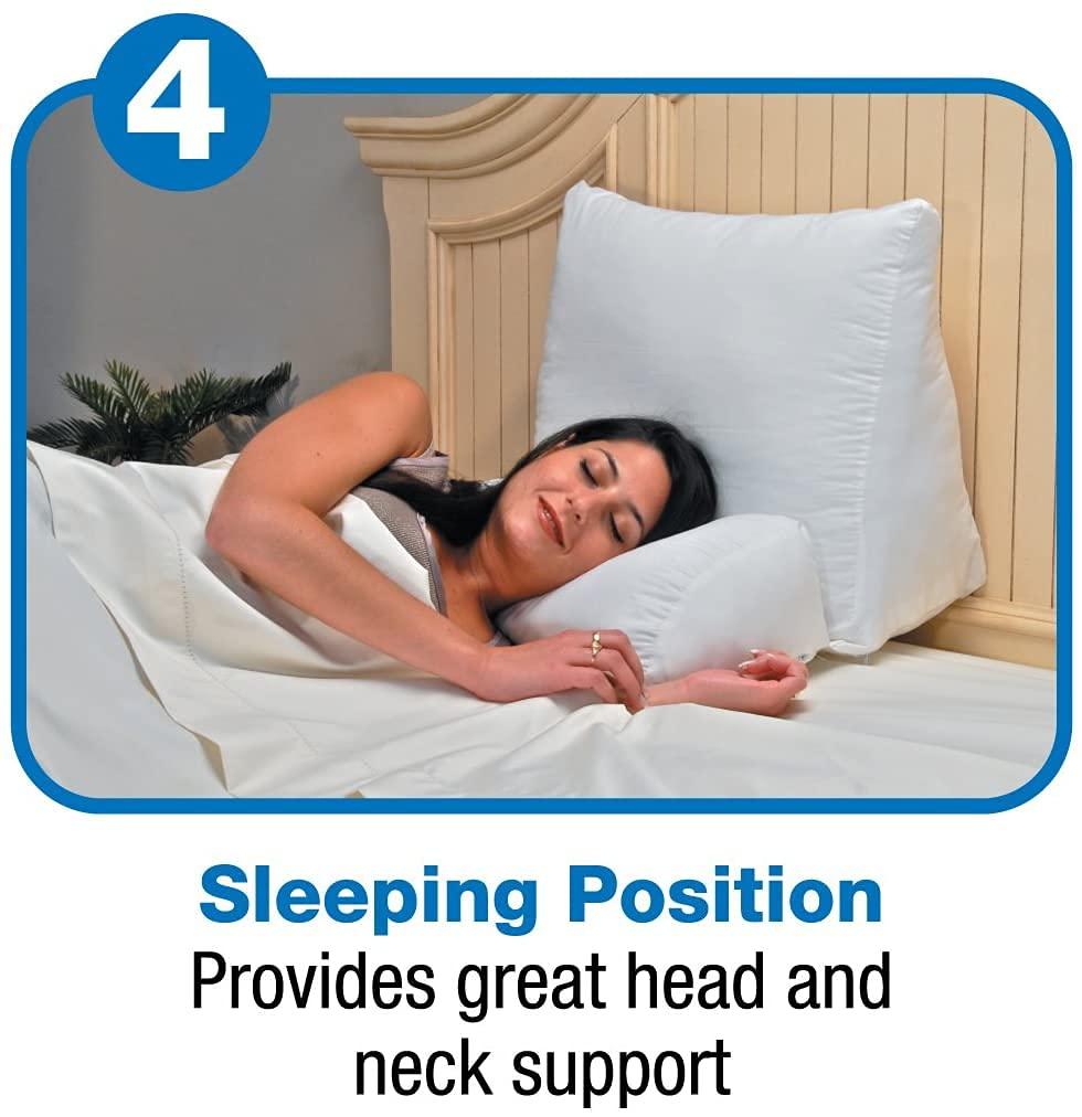 Contour Contour Flip Pillow - 10-in-1 Rest Positions Wedge Pillow for Gentle, Plush Elevation for Back, Knees, Legs or Stomach Support Comfort & Relief - Standard Size (20 inch Width - Pillow ONLY)