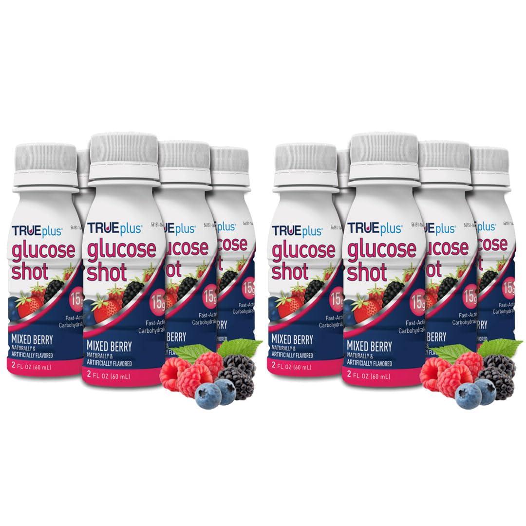 TRUEplus TRUEplus Glucose Shots 12 Bottles - Mixed Berry