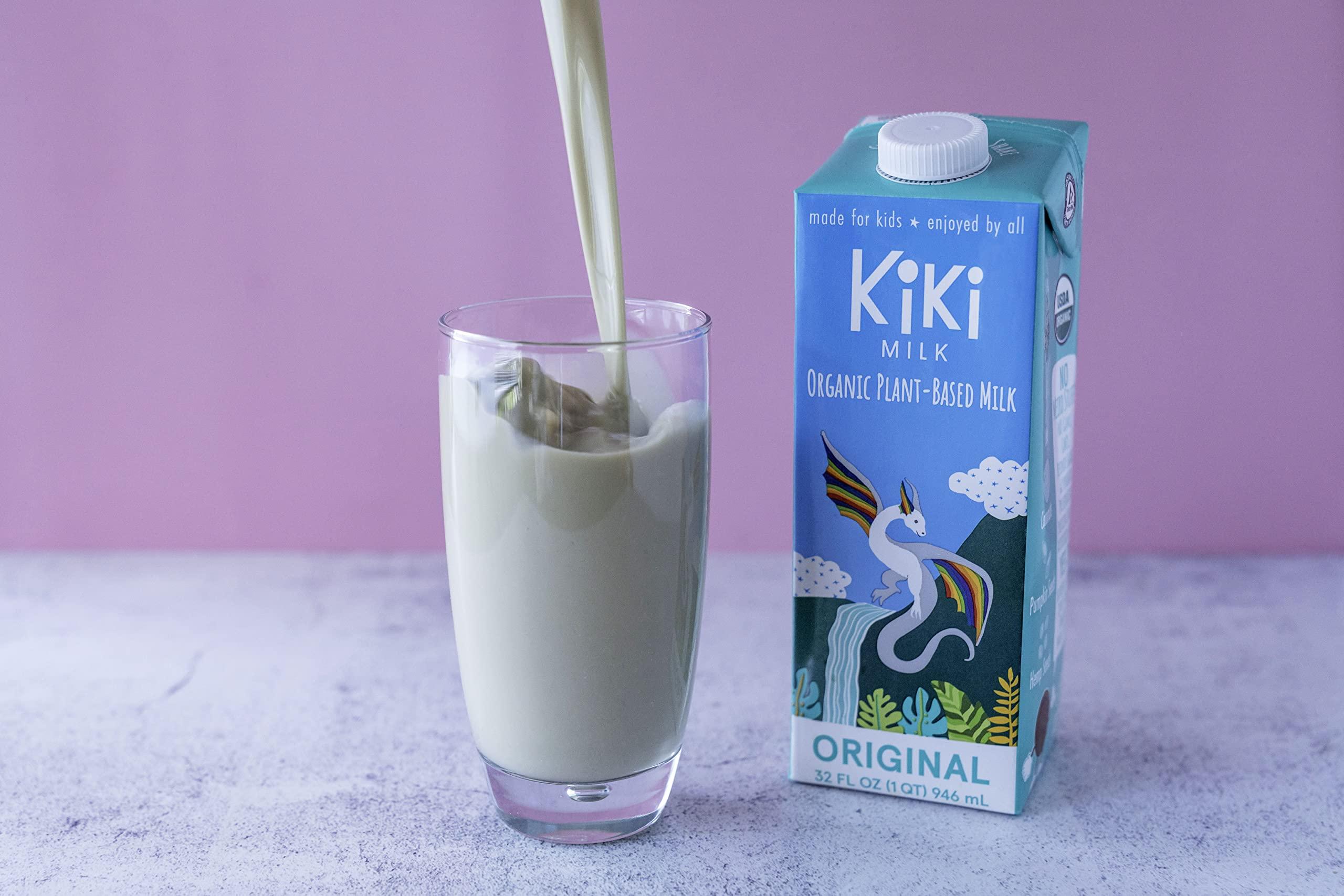 Kiki Milk Kiki Milk Plant Based Milk - Organic Original Kiki Milk - Calcium & Magnesium Source - Gluten Free, Gum Free, GMO Free, Dairy Free, Soy Free, Glyphosate Free - Shelf Stable - (32 oz • Pack of 6)