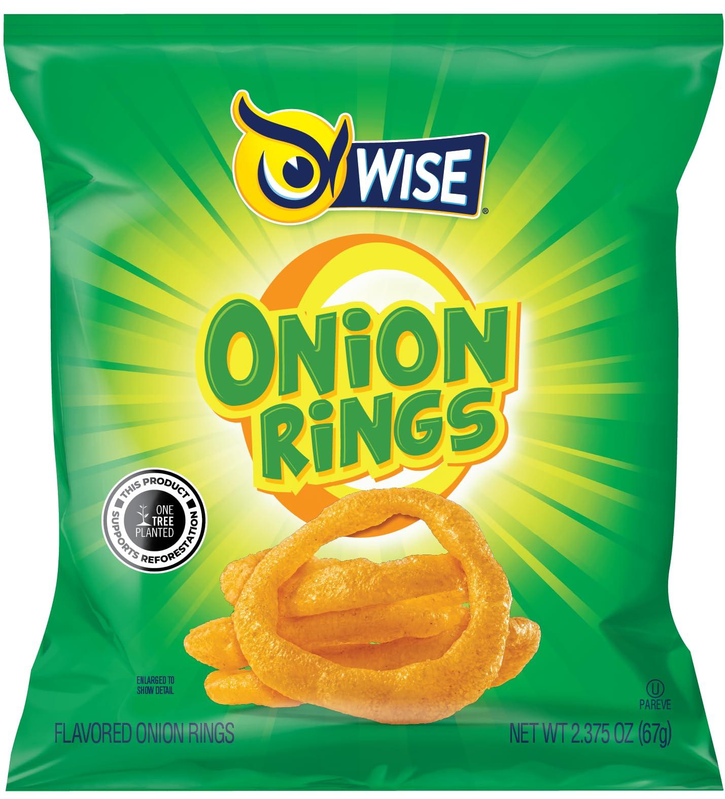 Wise Wise Snacks Onion Rings 5.85 Ounce (12 Count), Gluten Free