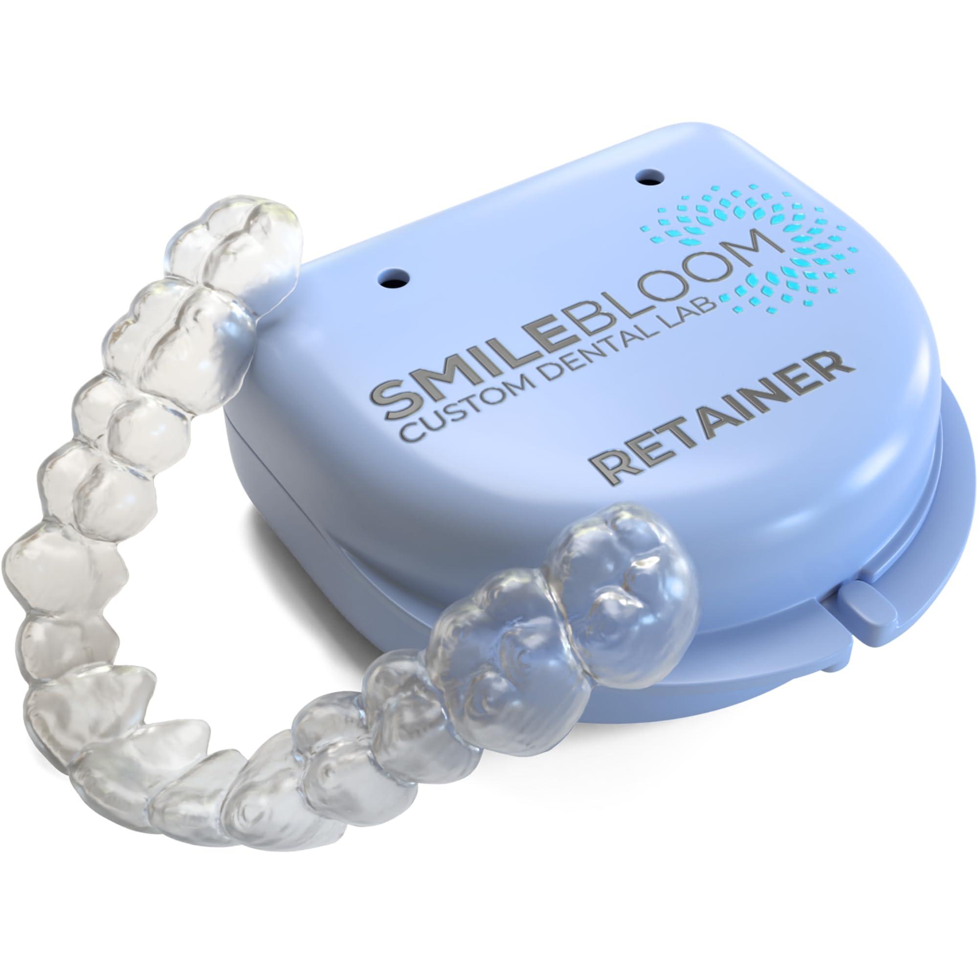 SMILEBLOOM CUSTOM DENTAL LAB SmileBloom Retainer - Custom Clear Dental Retainer, Dentist-Owned Lab, Quality & Precision, Replacement Retainer at Home Kit - 1 Upper or Lower Dental Retainer