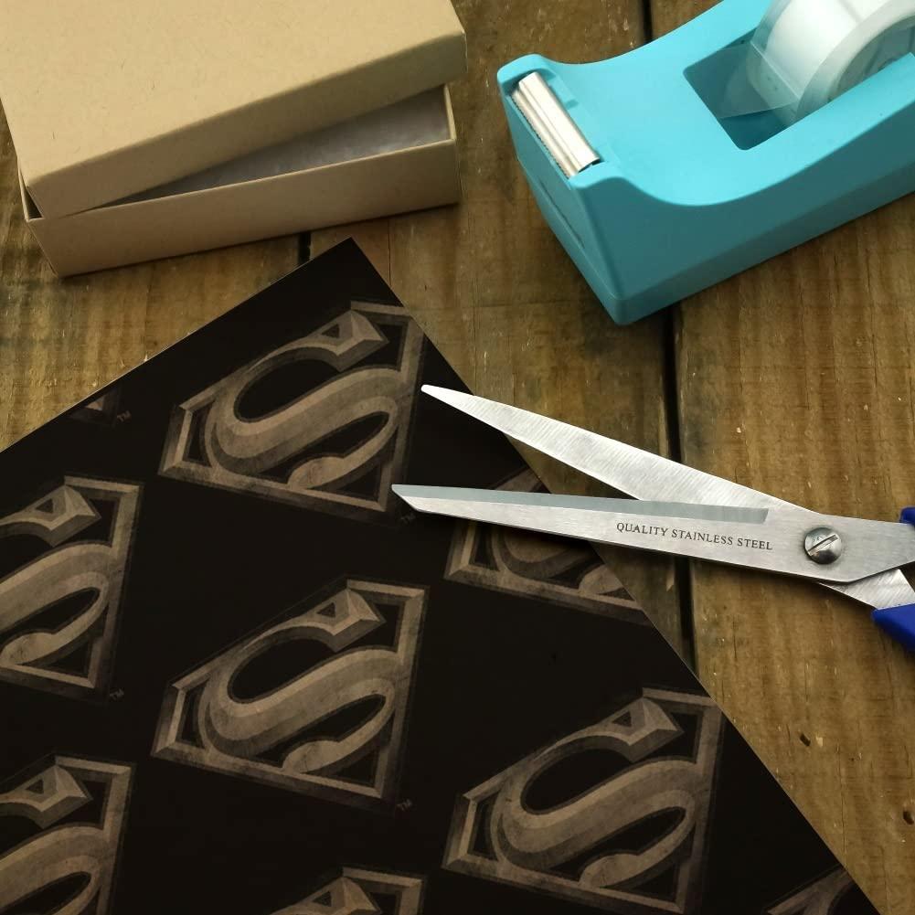 GRAPHICS & MORE GRAPHICS & MORE Superman Steel Logo Premium Kraft Roll Gift Wrap Wrapping Paper